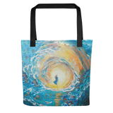 Into the Light Tote Bag Energy Art by Karina Woldt