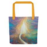 Path into Light Tote Bag Energy Art by Karina Woldt