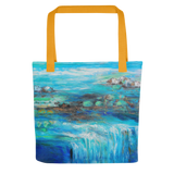 River Flow Tote Bag Energy Art by Karina Woldt