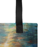 Tiger of the Lotus Tote Bag Energy Art by Karina Woldt