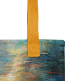 Tiger of the Lotus Tote Bag Energy Art by Karina Woldt