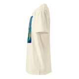 FLAMES OF AWAKENING Unisex Premium Cotton T-shirt Energy Art by Karina Woldt - Light