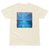 NORTHERN LIGHTS 2 Unisex Premium Cotton T-shirt Energy Art by Karina Woldt - Light