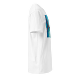 REFLECTIONS OF LIGHT Unisex Premium Cotton T-shirt Energy Art by Karina Woldt - Light