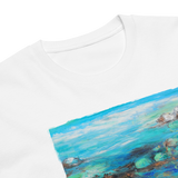 RIVER FLOW Unisex Premium Cotton T-shirt Energy Art by Karina Woldt - Light