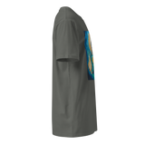 FLAMES OF AWAKENING Unisex Premium Cotton T-shirt Energy Art by Karina Woldt - Dark