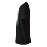 INTO THE LIGHT Unisex Premium Cotton T-shirt Energy Art by Karina Woldt - Dark