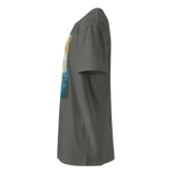 INTO THE LIGHT Unisex Premium Cotton T-shirt Energy Art by Karina Woldt - Dark