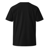 MEDITATION ON MOUNTAINTOP Unisex Premium Cotton T-shirt Energy Art by Karina Woldt - Dark