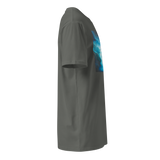 NORTHERN LIGHTS ABOVE LOCH NESS Unisex Premium Cotton T-shirt Energy Art by Karina Woldt - Dark