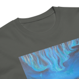 NORTHERN LIGHTS 2 Unisex Premium Cotton T-shirt Energy Art by Karina Woldt - Dark