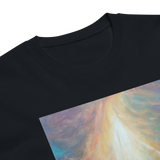 PATH INTO LIGHT Unisex Premium Cotton T-shirt Energy Art by Karina Woldt - Dark