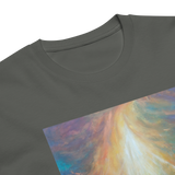 PATH INTO LIGHT Unisex Premium Cotton T-shirt Energy Art by Karina Woldt - Dark