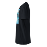 RIVER FLOW Unisex Premium Cotton T-shirt Energy Art by Karina Woldt - Dark