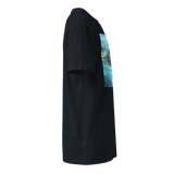 RIVER FLOW Unisex Premium Cotton T-shirt Energy Art by Karina Woldt - Dark