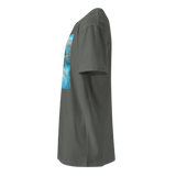 RIVER FLOW Unisex Premium Cotton T-shirt Energy Art by Karina Woldt - Dark