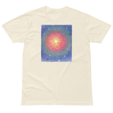 HEAVEN AND EARTH 5 Unisex Premium Cotton T-shirt Energy Art by Ilchibuko - Light