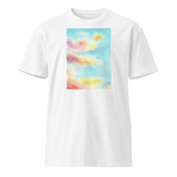 HEAVEN AND EARTH 8 Unisex Premium Cotton T-shirt Energy Art by Ilchibuko - Light