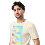 HEAVEN AND EARTH 8 Unisex Premium Cotton T-shirt Energy Art by Ilchibuko - Light