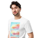 HEAVEN AND EARTH 9 Unisex Premium Cotton T-shirt Energy Art by Ilchibuko - Light