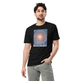 HEAVEN AND EARTH 5 Unisex Premium Cotton T-shirt Energy Art by Ilchibuko - Dark