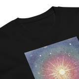 HEAVEN AND EARTH 5 Unisex Premium Cotton T-shirt Energy Art by Ilchibuko - Dark