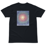 HEAVEN AND EARTH 5 Unisex Premium Cotton T-shirt Energy Art by Ilchibuko - Dark