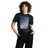 HEAVEN AND EARTH 6 Unisex Premium Cotton T-shirt Energy Art by Ilchibuko - Dark