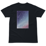 HEAVEN AND EARTH 6 Unisex Premium Cotton T-shirt Energy Art by Ilchibuko - Dark