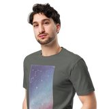 HEAVEN AND EARTH 6 Unisex Premium Cotton T-shirt Energy Art by Ilchibuko - Dark