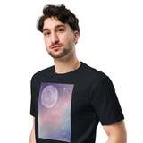 HEAVEN AND EARTH 7 Unisex Premium Cotton T-shirt Energy Art by Ilchibuko - Dark