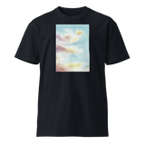 HEAVEN AND EARTH 8 Unisex Premium Cotton T-shirt Energy Art by Ilchibuko - Dark