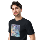 UNIVERSE 1 Unisex Premium Cotton T-shirt Energy Art by Ilchibuko - Dark