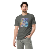 UNIVERSE 1 Unisex Premium Cotton T-shirt Energy Art by Ilchibuko - Dark