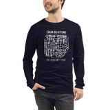 CHUN BU KYUNG STONE RUBBING Unisex Long Sleeve Tee - Dark