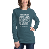CHUN BU KYUNG STONE RUBBING Unisex Long Sleeve Tee - Dark