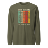 CHUN BU KYUNG STONE RUBBING - Colored - Unisex Long Sleeve Tee - Dark