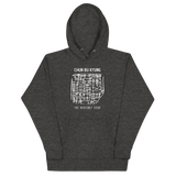 CHUN BU KYUNG STONE RUBBING Unisex Premium Pullover Hoodie - Dark