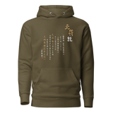 CHUN BU KYUNG CALLIGRAPHY by Ilchi Lee Unisex Premium Pullover Hoodie - Dark