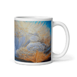 RISE OF THE FIERY CLOUDS White Glossy Ceramic Mug Energy Art by Karina Woldt
