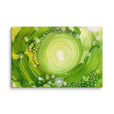 HEART CHAKRA by Rebecca Woldt Unframed Canvas Print