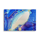 THROAT CHAKRA by Rebecca Bond Unframed Canvas Print