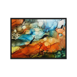 DESERT LANDSCAPE by Rebecca Bond Framed Canvas Print