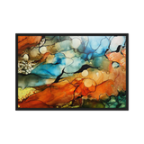 DESERT LANDSCAPE by Rebecca Bond Framed Canvas Print