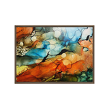 DESERT LANDSCAPE by Rebecca Bond Framed Canvas Print