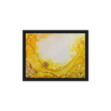 SOLAR PLEXUS CHAKRA by Rebecca Bond Framed Canvas Print