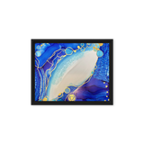 THROAT CHAKRA by Rebecca Bond Framed Canvas Print