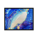 THROAT CHAKRA by Rebecca Bond Framed Canvas Print