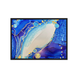 THROAT CHAKRA by Rebecca Bond Framed Canvas Print