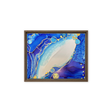 THROAT CHAKRA by Rebecca Bond Framed Canvas Print